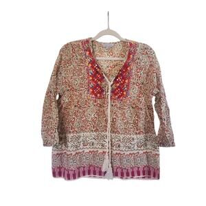 Floral Bohemian Women's Top - Multicolor